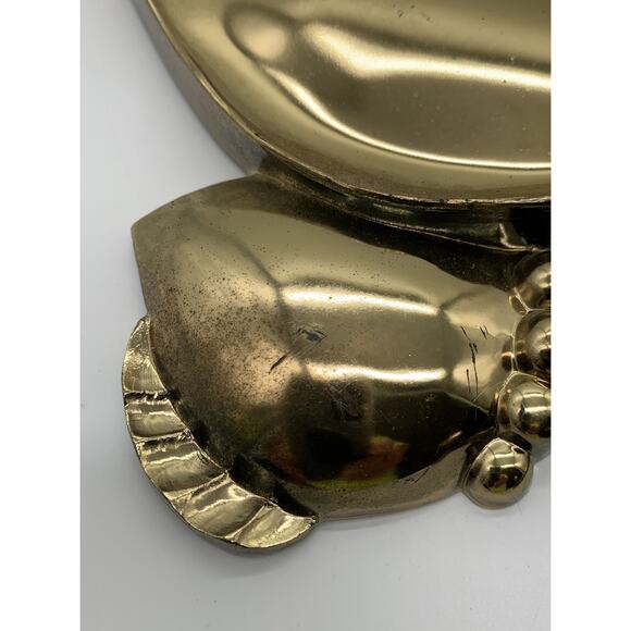 Vtg MCM Pair Syroco 7444 Gold Poppy Flower Wall Hanging Decor 1964 Read - Picture 5 of 14